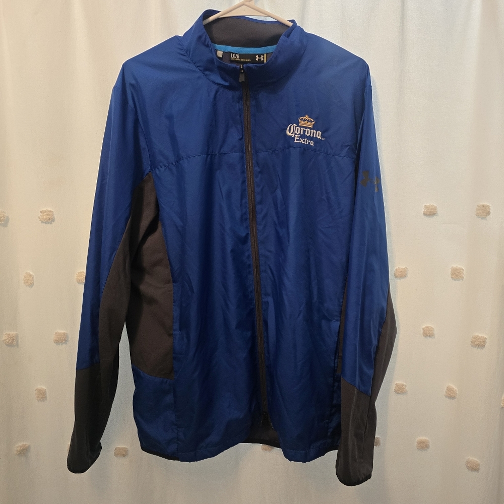 Under Armour Windbreaker Lightweight Jacket W/ Corona Insignia Size L Mens